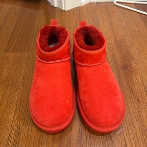 Red Ugg Ultra Minis